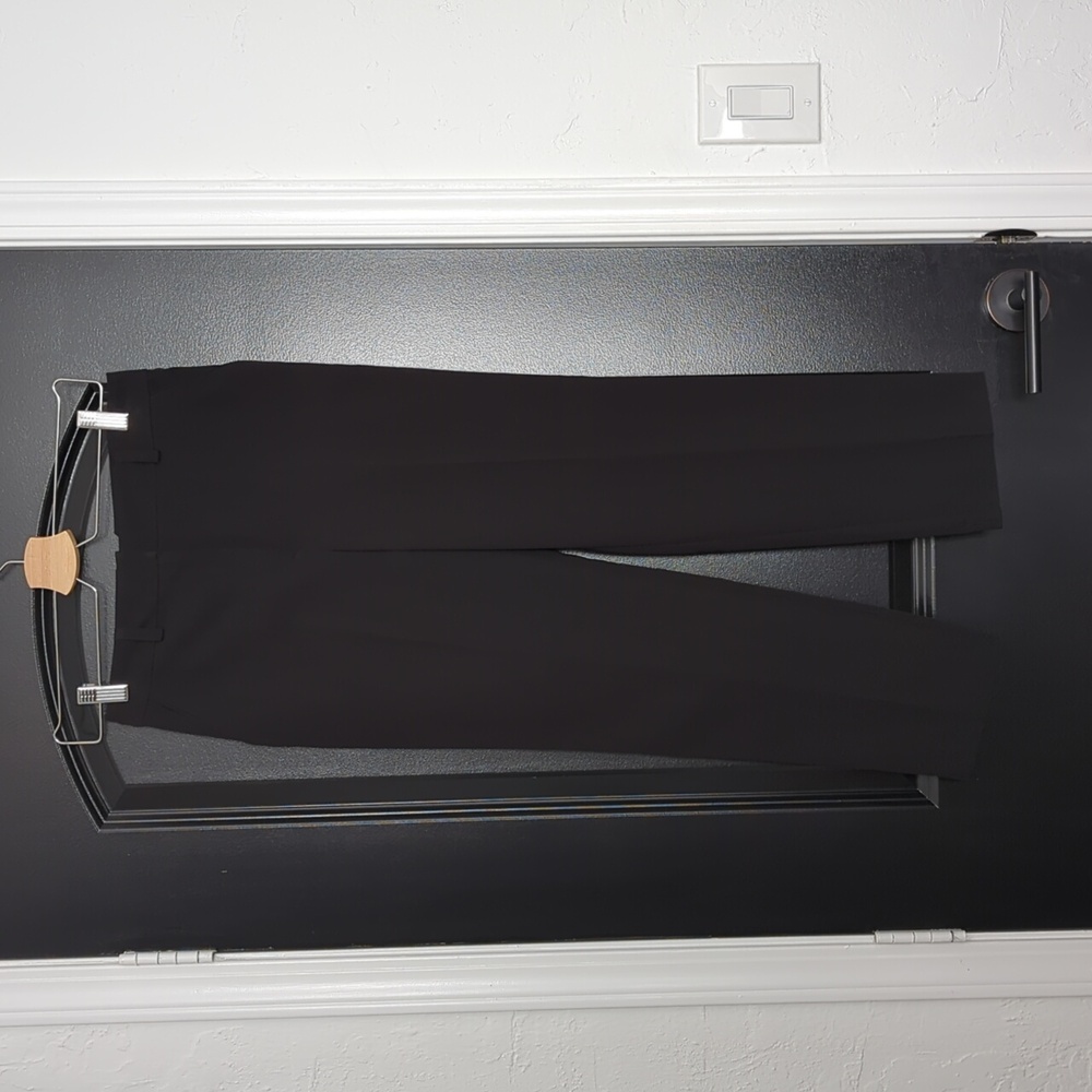 Topshop straight leg dress pants black